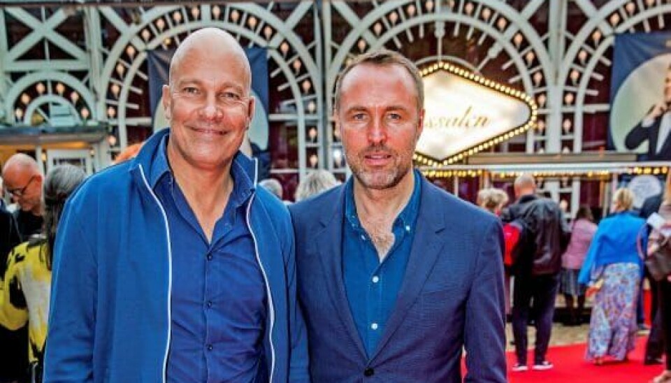 Jesper og kæresten, irske Kieron Dunleavy på besøg i Tivoli (Foto: Michael Stub)