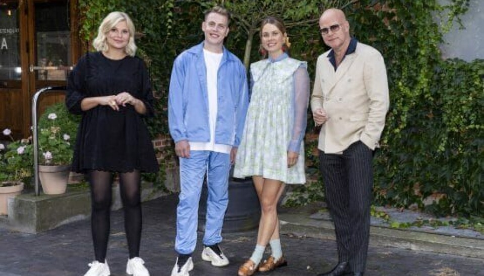 Sofie Linde er vært, mens Martin Jensen, Oh Land og Blachman er dommere til 'X Factor 2021' (Foto: Klaus Bo Christensen)