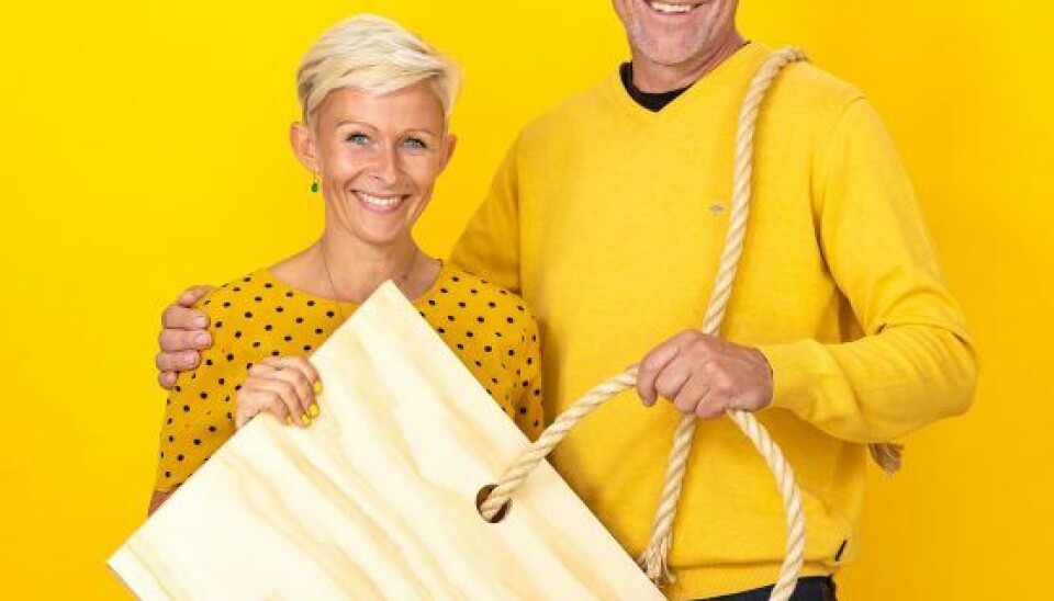 Gult hus: Malene og Christian. (Foto: André Blinkilde/TV 2)
