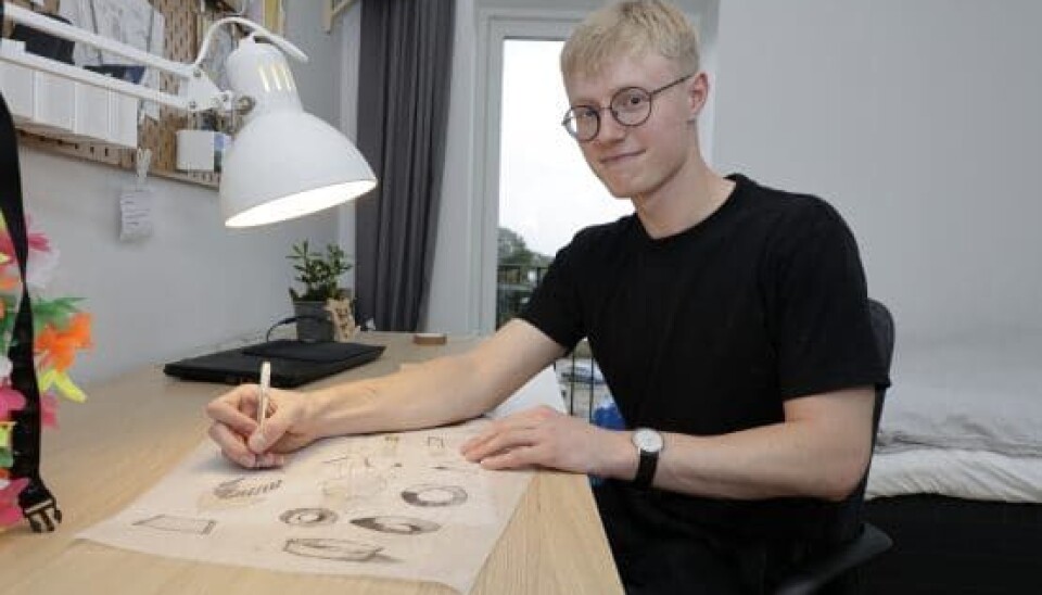Hjemme hos Emil Ussing der er med i 'Den store bagedyst' 2020. (Foto: Niels Henrik Dam)