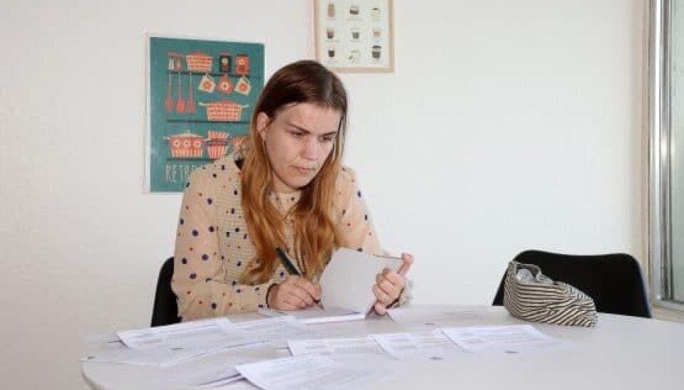 Sandra fra 'De unge mødre' (Niels Henrik Dam)