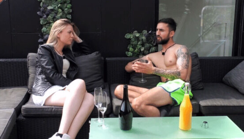 Sami Hansen og Simone Pedersen på deres første date. (Foto: Dplay)