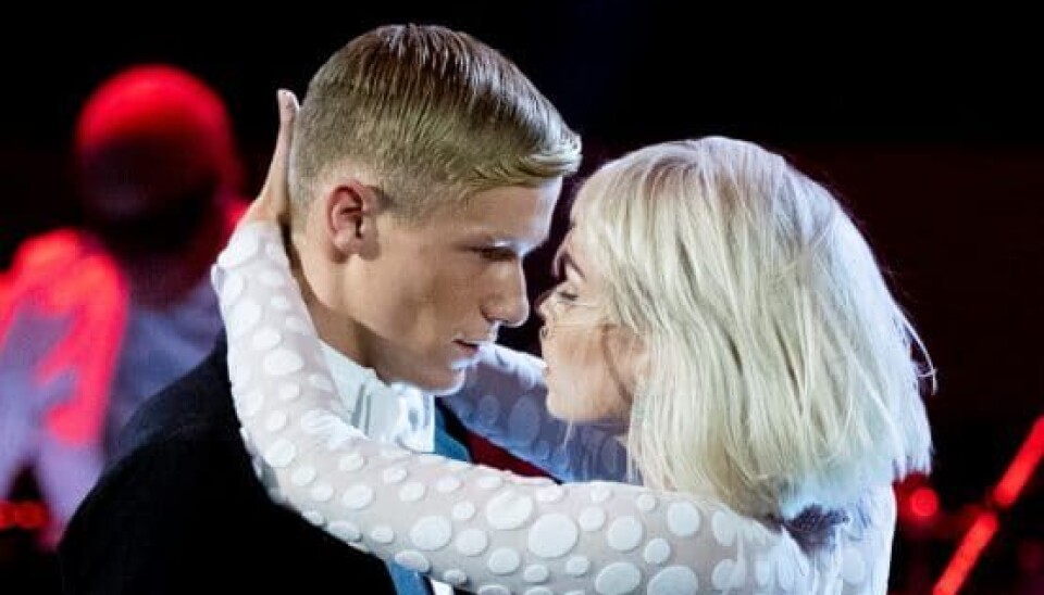 Albert Rosin Harson og Jenna Bagge ved premieren på 'Vild med dans' (Foto: Anthon Unger)