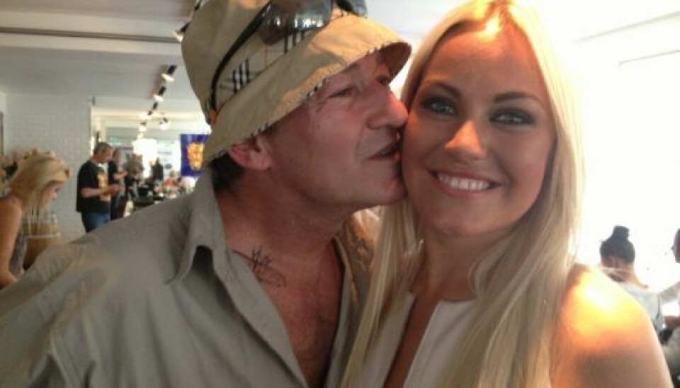 Her ses Amalie med sin far Thomas tilbage i 2013 (Foto: Realityportalen)