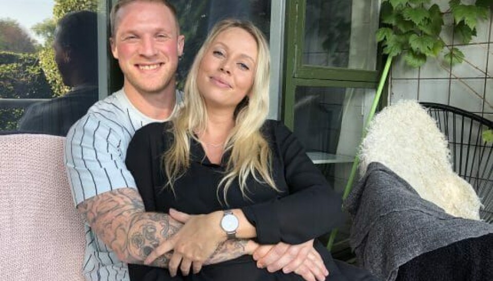 Philip og Simone i deres nyeste hjem i Slagelse (Foto: Rikke Lynge)