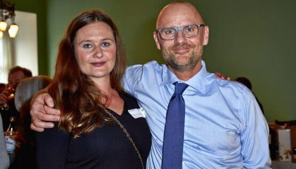 Marie Sloma Qvortrup og Henrik Qvortrup til Henrik Qvortrups 50-fødselsdag på Christiansborg, torsdag den 10. oktober 2013 (Foto: Bo Nymann)