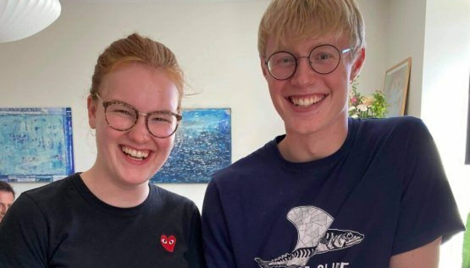 Caroline og Emil fra 'Den store bagedyst' (Foto: Privat)