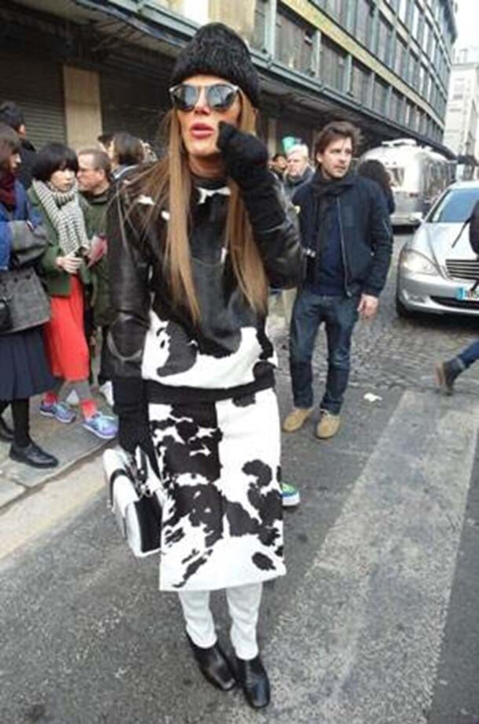 Se fransk lækkerhed på gaden til Paris Fashion Week i marts 2013