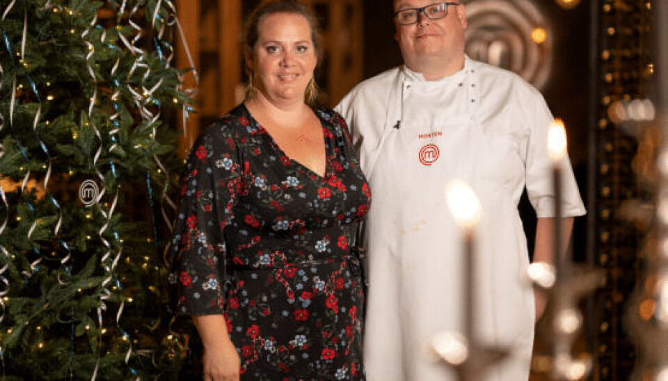 Morten og hans kone 'MasterChef Jul' 2020. (Foto: TV3/Viaplay)