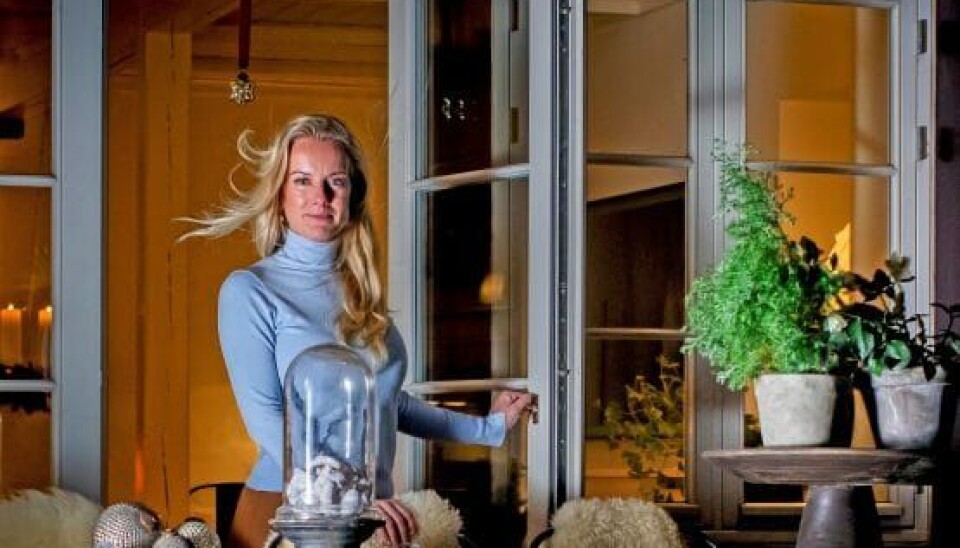 Der er også blevet plads til julepynt på husets terrasse (Foto: Lars E. Andreasen)