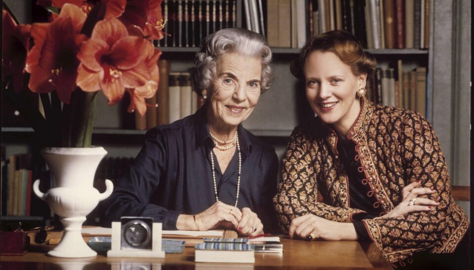 Dronning Ingrid og dronning Margrethe