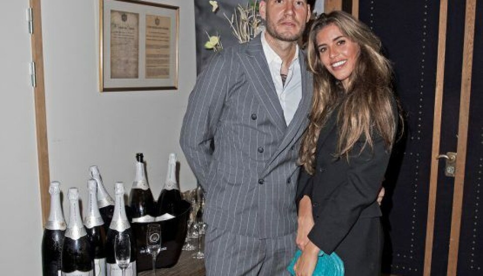 Nicklas Bendtner og kæresten Philine Roepstorff. (Foto: Henrik R. Pedersen)