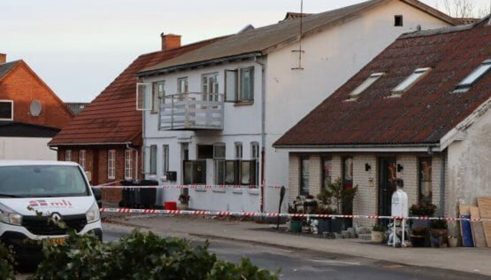Kvinden og hendes to børn boede i underetagen af huset, hvor branden brød ud (Foto: presse-fotos.dk)