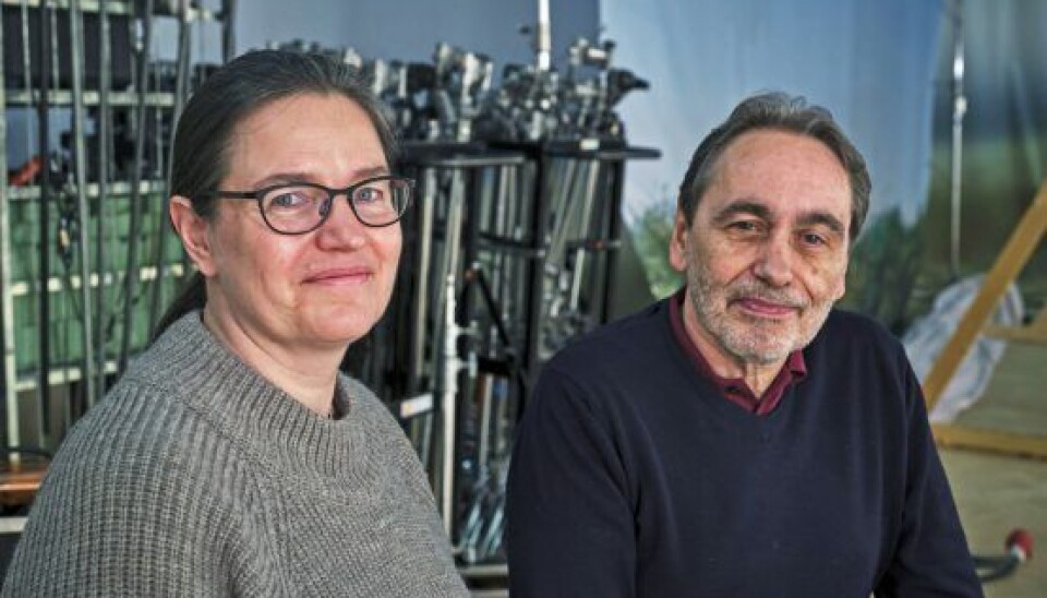 Hanna Lundblad og Stig Thorsboe står bag 'Badehotellet'. (Foto: Bo Nymann)