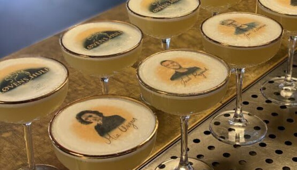 Også løverne i 'Løvens hule' fik hver deres specialdesignede drink (Foto: Privat)