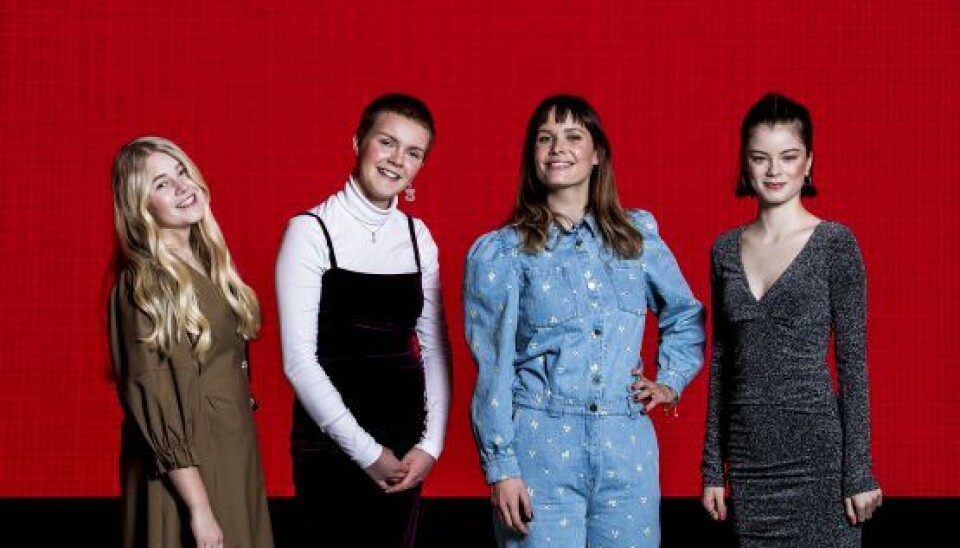 Oh Lands unge artister har kunstnernavnene Nikoline Steen Kristensen, Lucca og Solveig (Foto: Lasse Lagoni)
