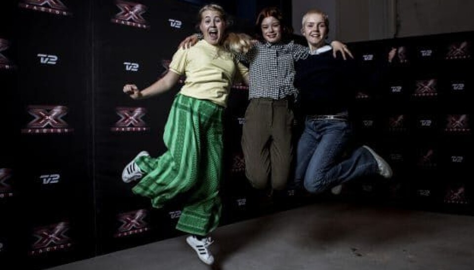Oh Lands unge artister har kunstnernavnene Nikoline Steen Kristensen, Lucca og Solveig (Foto: Lasse Lagoni)