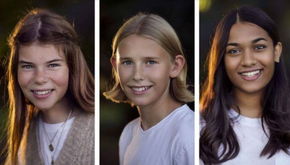 Hvem røg først ud af 'Den store juniorbagedyst'? Nora, William eller Abbitha? (Fotos: Carsten Mol/DR)