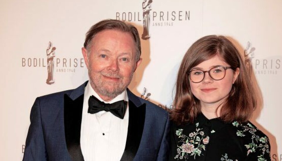 Jesper sammen med datteren, Marie, som han igennem mange år har gået til stepdans med (Foto: Anthon Unger)