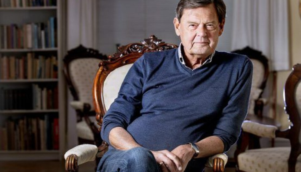 Ulf Pilgaard i sit hjem i Hellerup. (Foto: Bax Lindhardt/Ritzau Scanpix)