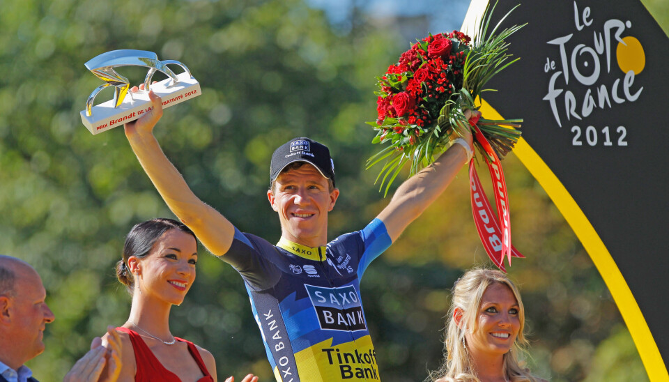 Chris Anker Sørensen under Tour de France 2012.