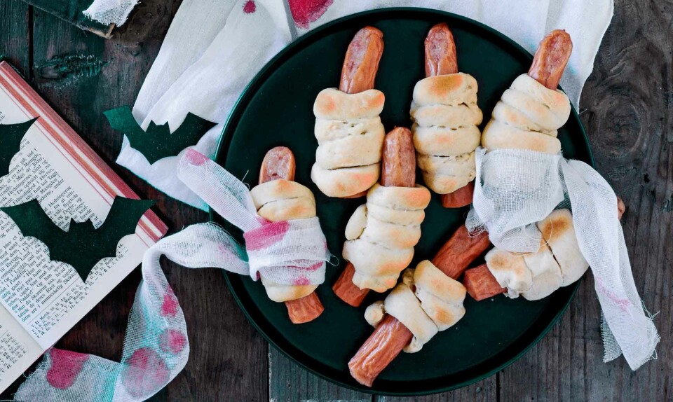 Halloween pølsehorn