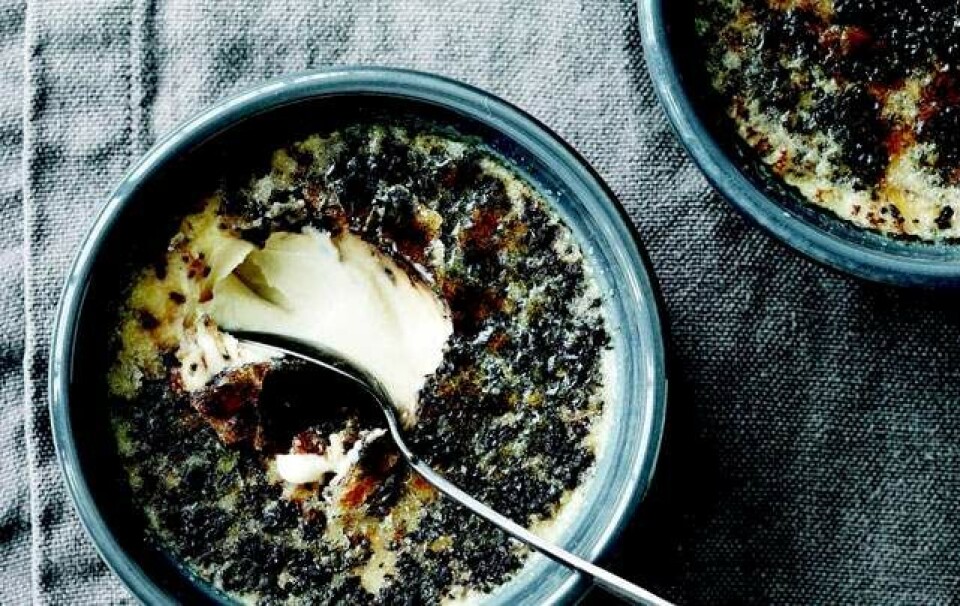 Crème brûlée med rålakrids