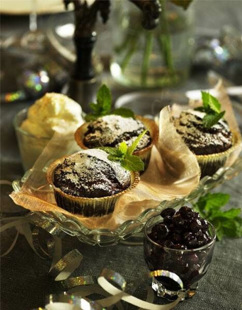 Chokolademuffin med overraskende fyld