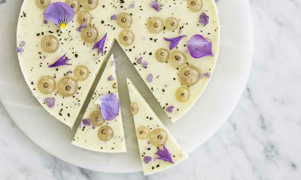 hvid chokolade dessert