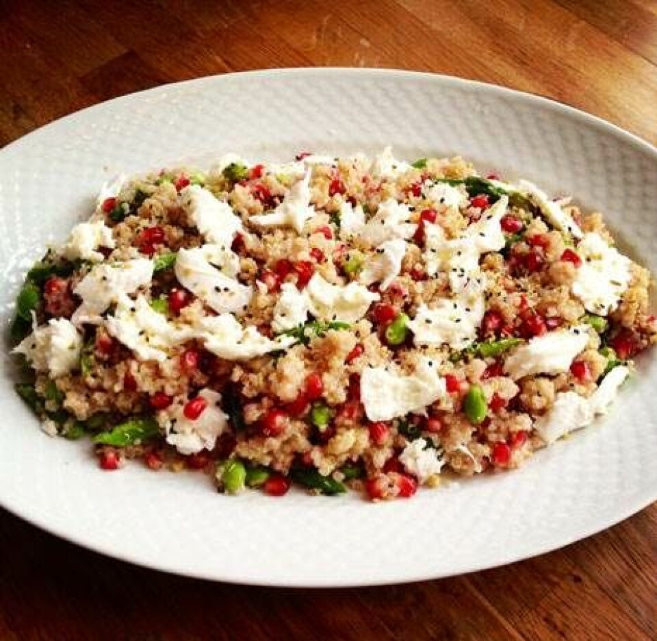 Smuk salat med quinoa og granatæble fra Hjemmet