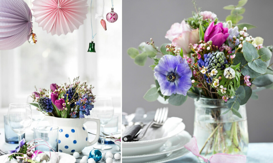 Julebuketter i pasteller