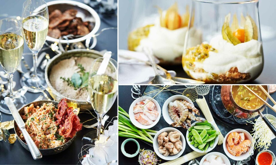 Nytårsmenu med fondue