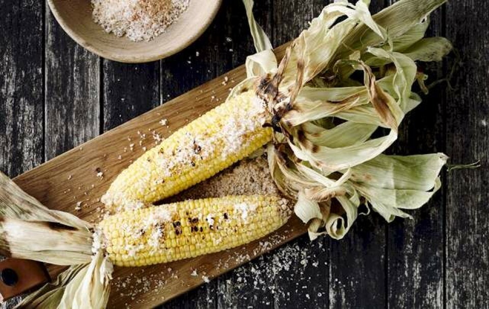 Hotte grillede majs