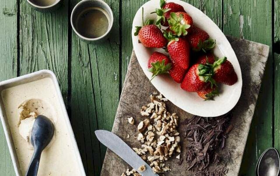 Semifreddo med kaffe