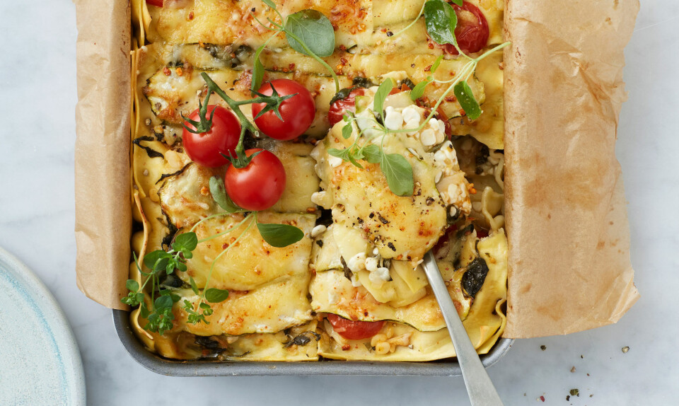 Slanke klassikere: Grøn lasagne