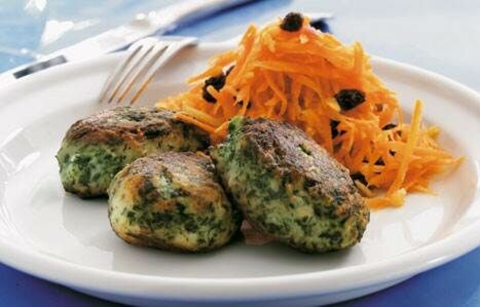 Grønne fiskefrikadeller