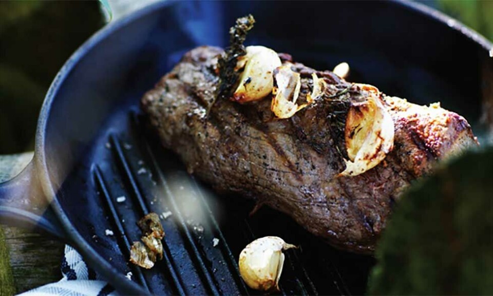 opskrift på grillet oksemørbrad