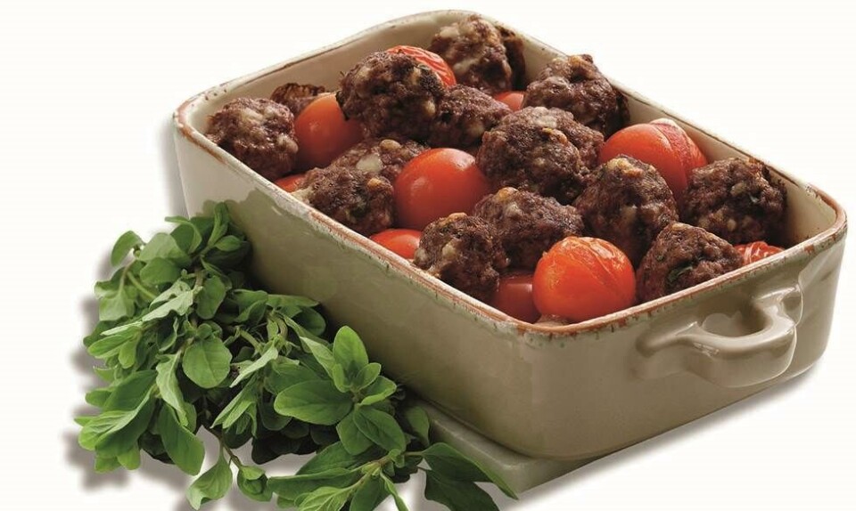 pasta med kødboller