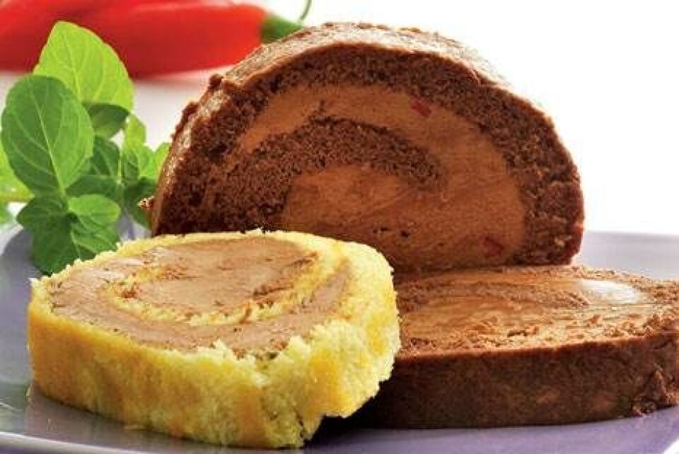 Krydret choko-roulade