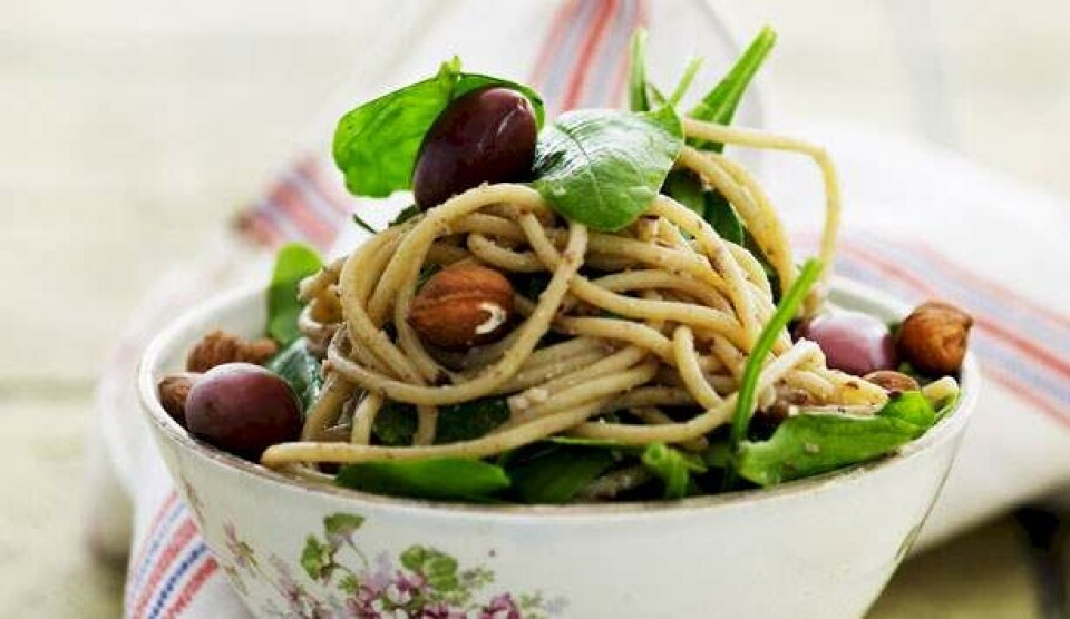 Opskrift på pasta med spinat