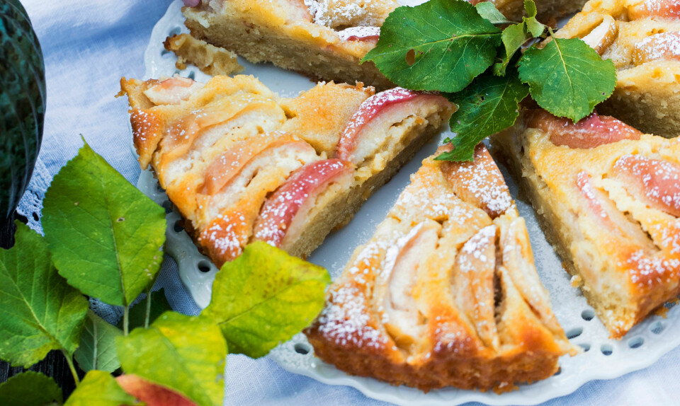 Æbletærte med mazarinbund