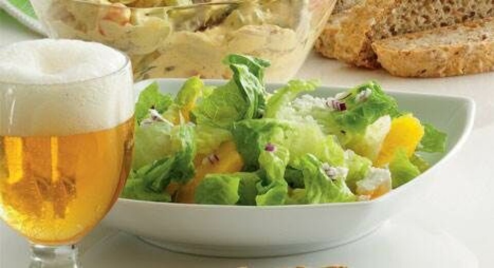 Hjertesalat med appelsin og feta