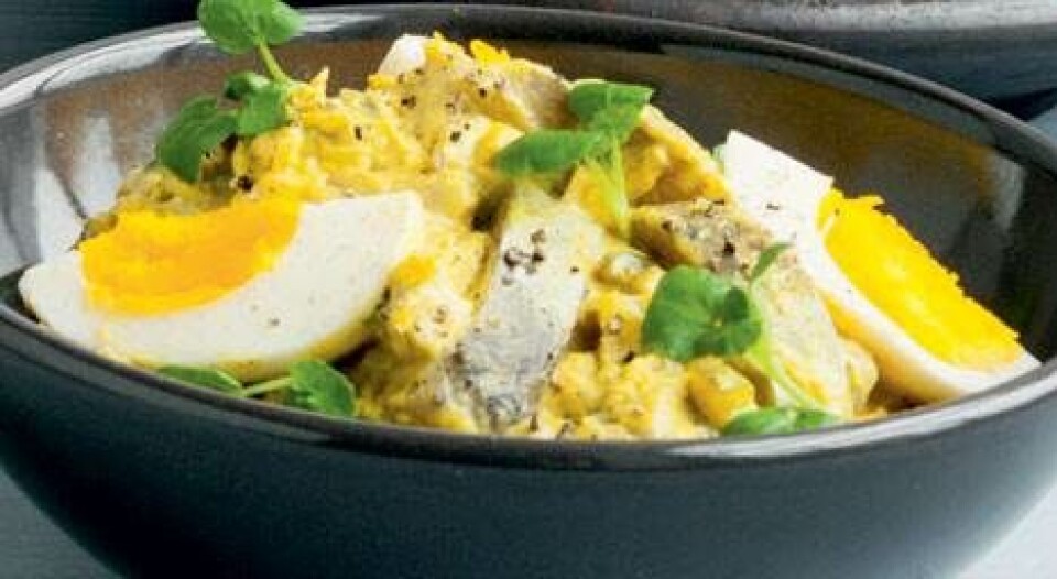 Sildesalat med karry