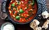 Minestrone med cremefraiche og persille-hvidløgsolie