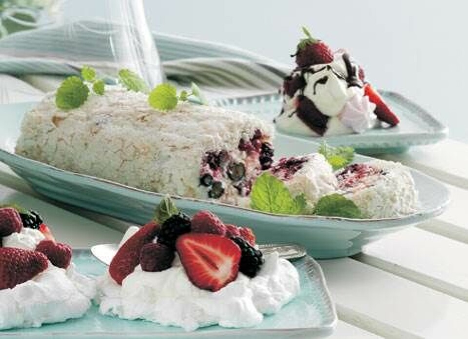 Sprøde og bløde pavlova