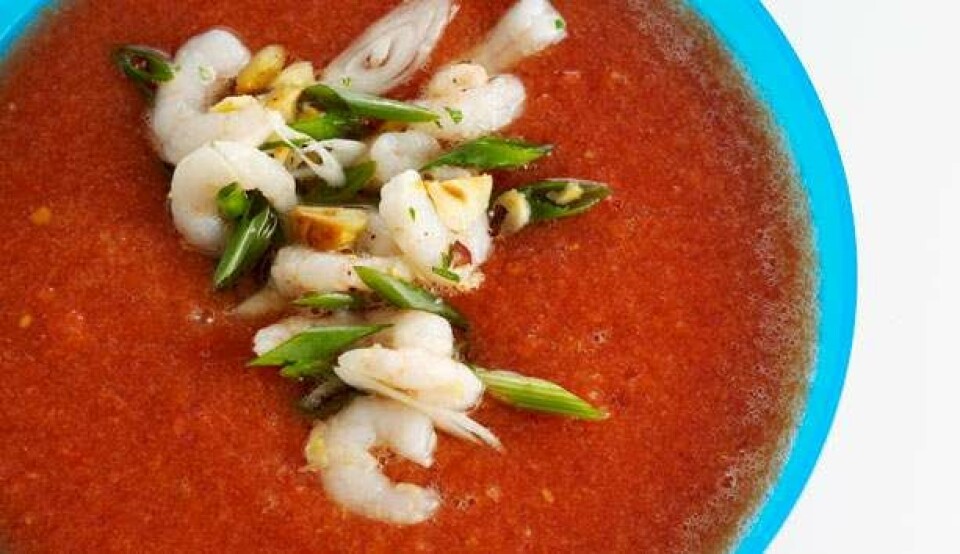 Opskrift på grøntsagssuppe med rejer