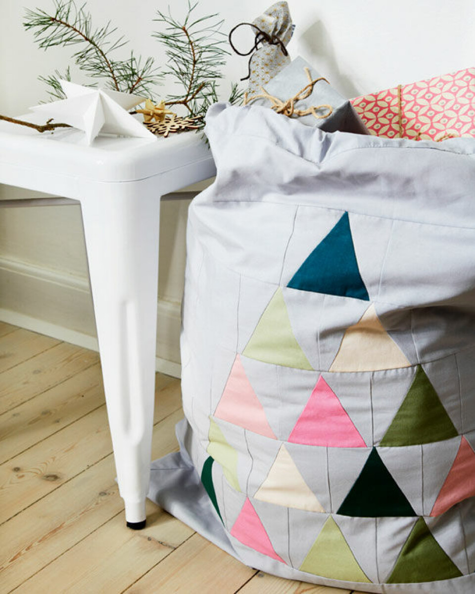 Julepatchwork: Sød gavesæk fra Hendes Verden