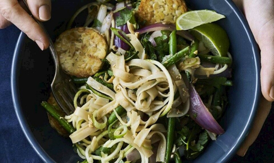 Opskrift på nudler med tempeh