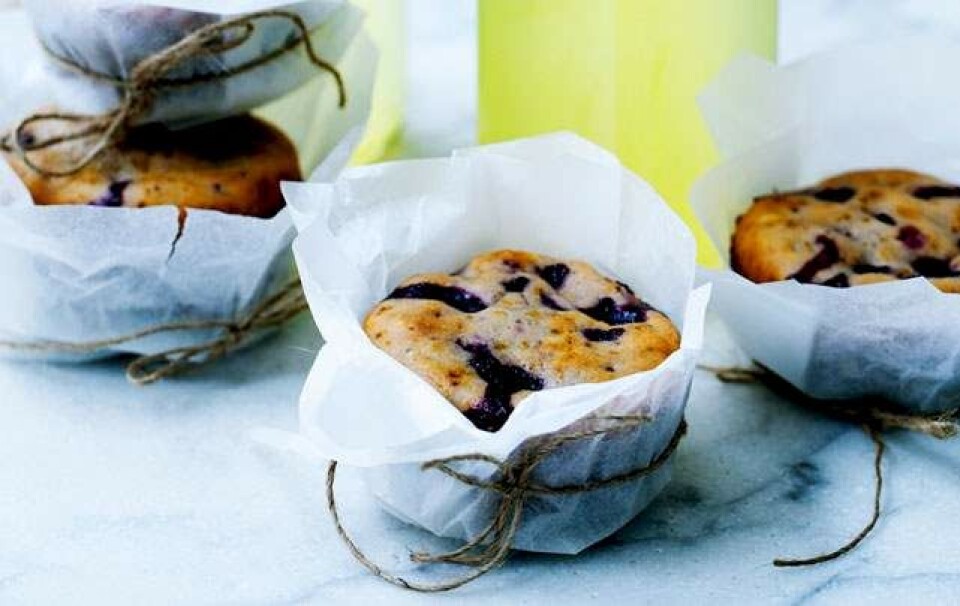 Billede 1 - Opskrift på hurtige solbærmuffins