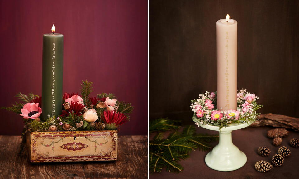 Kalenderlys dekoration